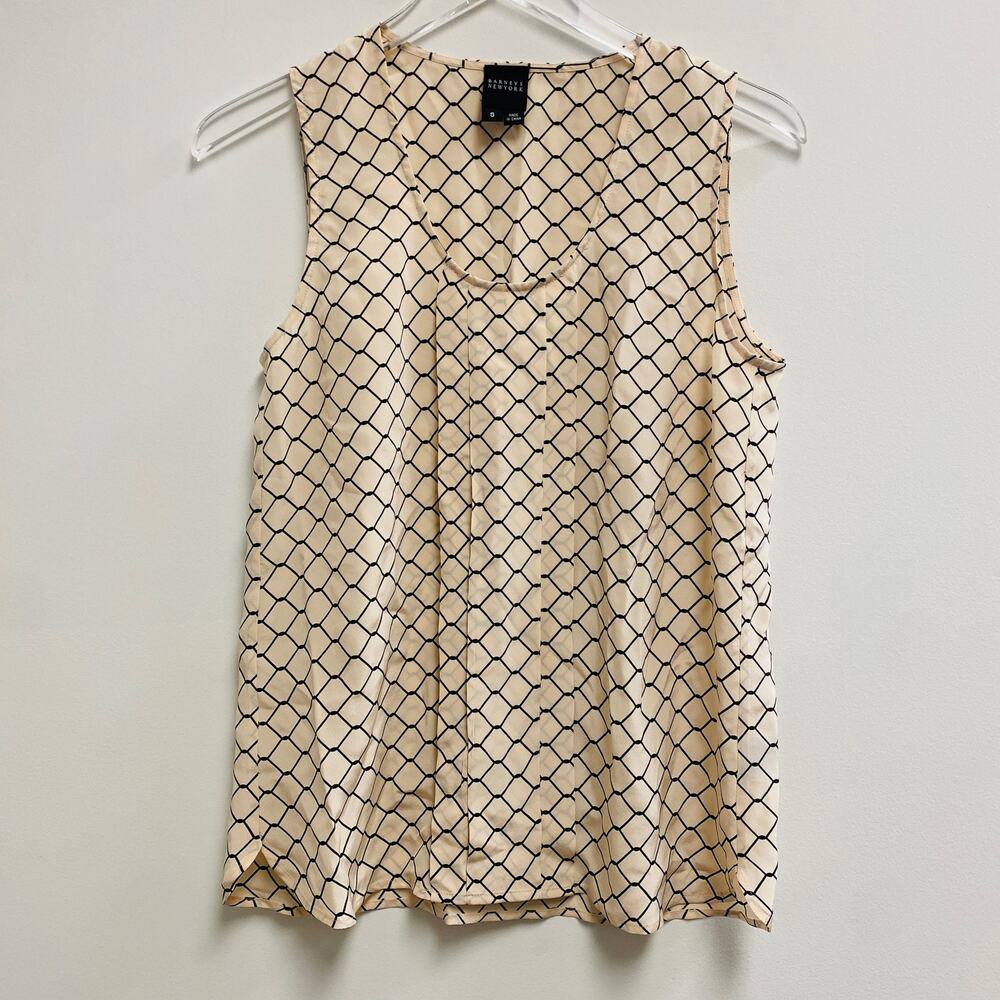 Barneys NY Sleeveless 100% Silk Camisole Top Sz S